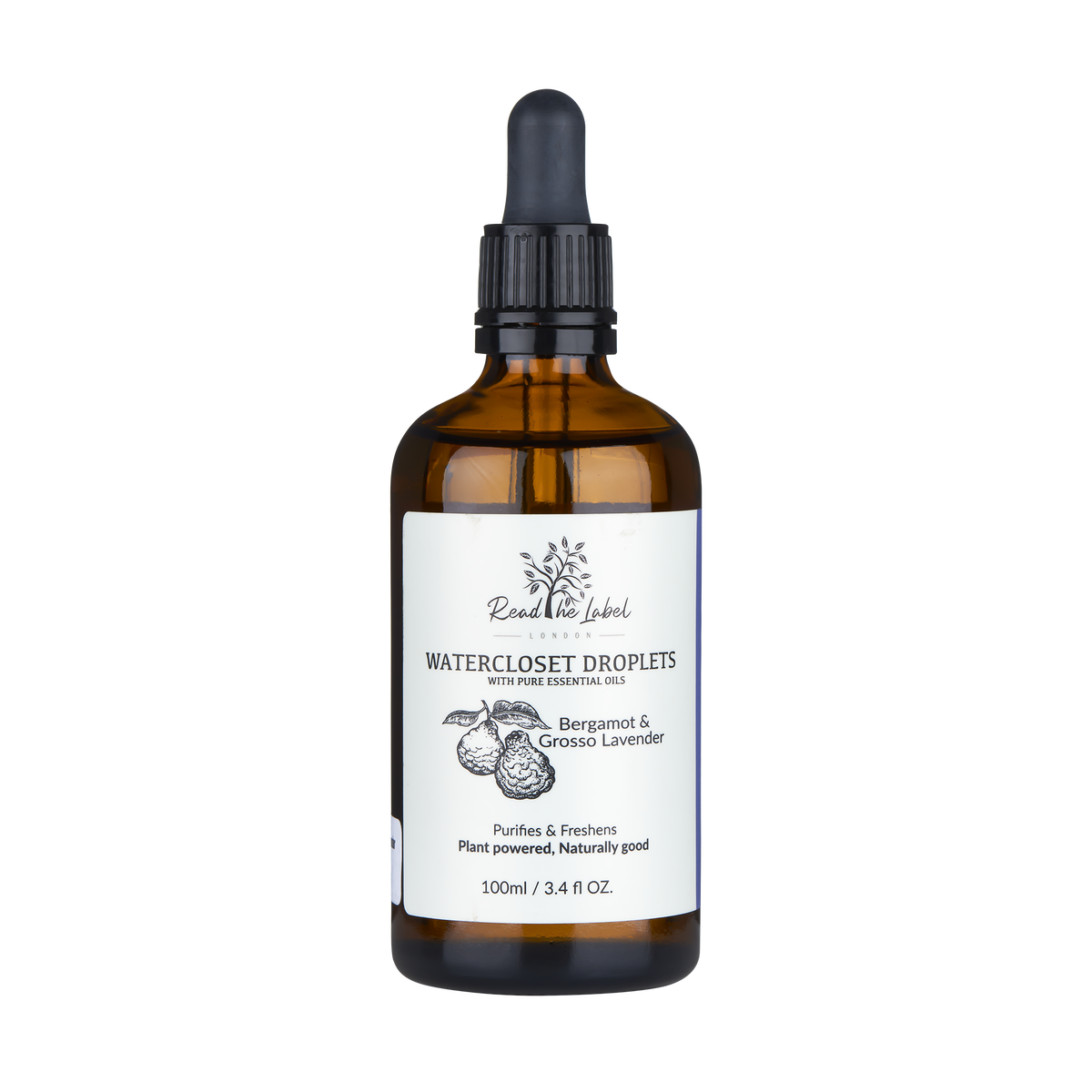Natural Toilet Drops – Bergamot & Grosso Lavender - 100ML