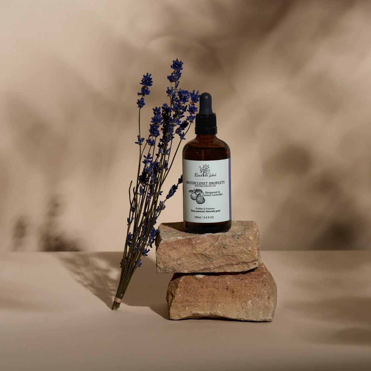 Natural Toilet Drops – Bergamot & Grosso Lavender - 100ML