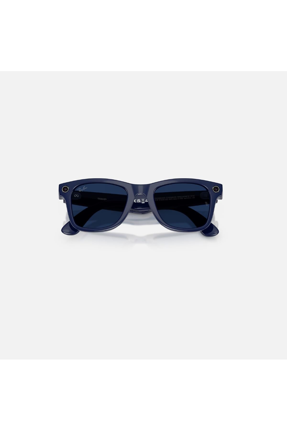 Meta Ray-Ban (Gen 2) Wayfarer Smart AI Glasses, Matte Black, Clear Lenses