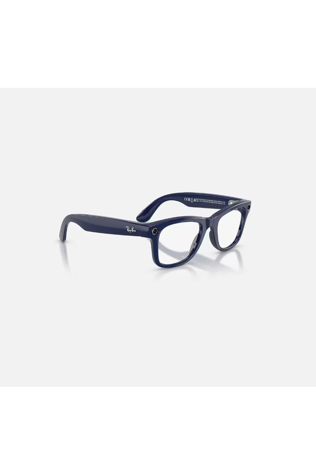 Meta Ray-Ban (Gen 2) Wayfarer Smart AI Glasses, Matte Black, Clear Lenses