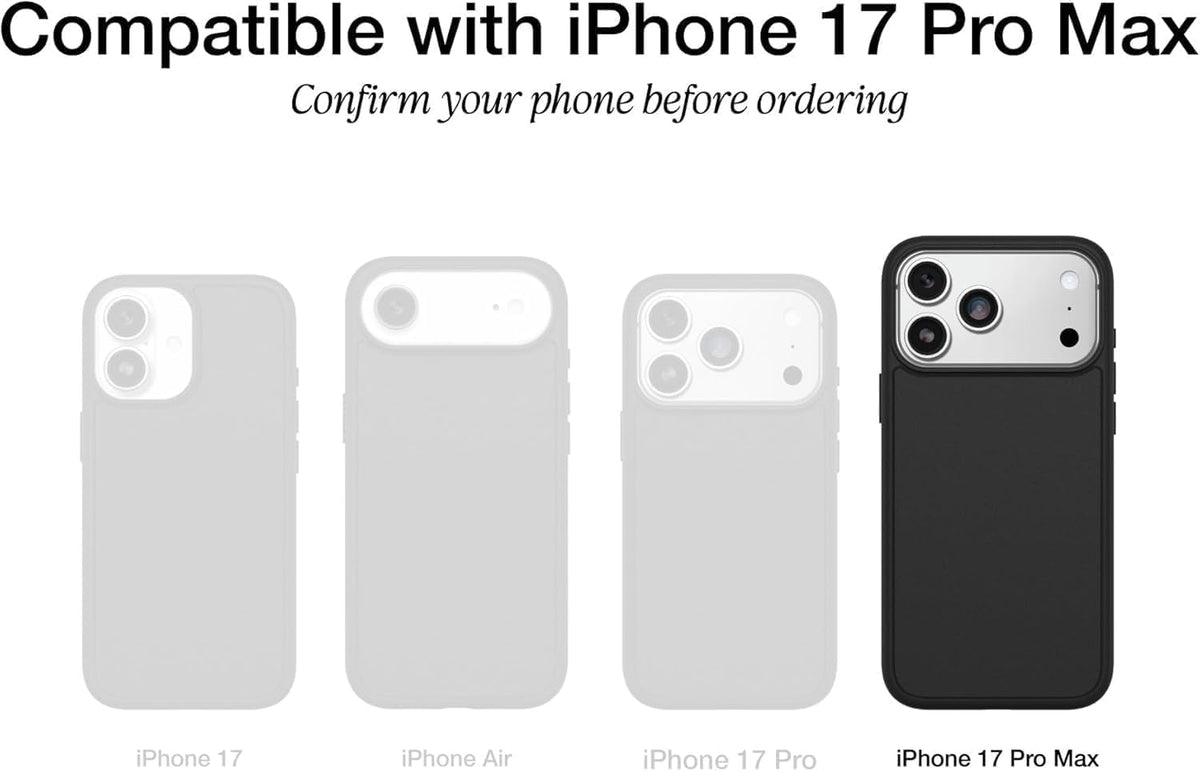 OtterBox iPhone Air (Only) - Defender Series Case - Black Shadow (Black & Blue) - Snaps on MagSafe - Tough - Rugged & Durable - Multi-Layer - Impact Absorbing iPhone Case