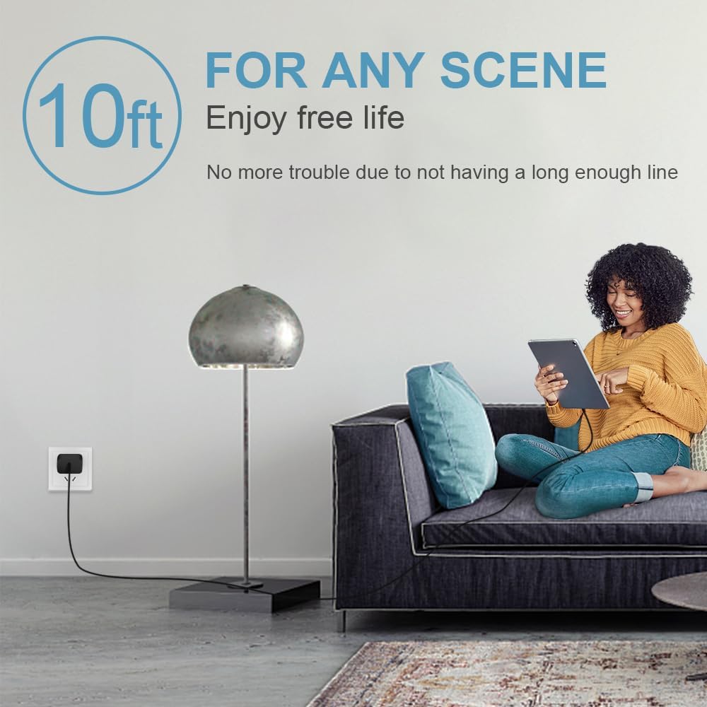 10FT iPhone 18 17 16 15 Charger Fast Charging USB C Charger Block