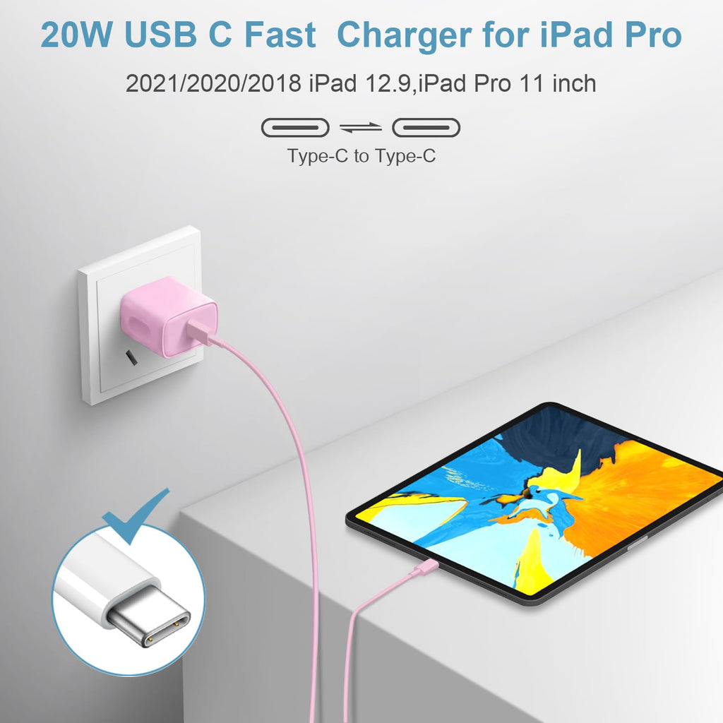 10FT iPhone 18 17 16 15 Charger Fast Charging USB C Charger Block