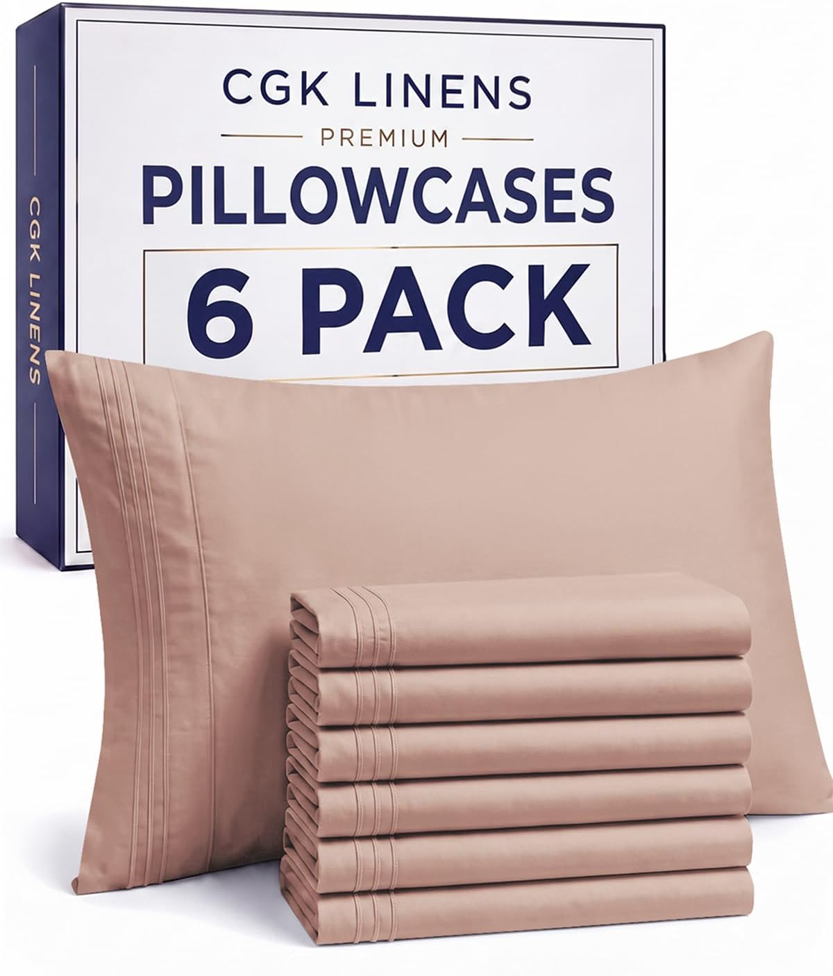 King Standard Pillow Cases Set of 2 - Ultra Soft Pillowcase Covers - White