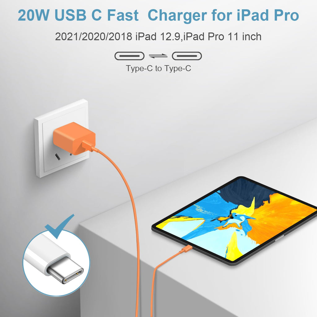 10FT iPhone 18 17 16 15 Charger Fast Charging USB C Charger Block
