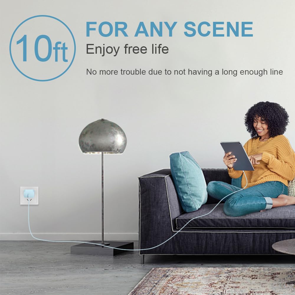 10FT iPhone 18 17 16 15 Charger Fast Charging USB C Charger Block