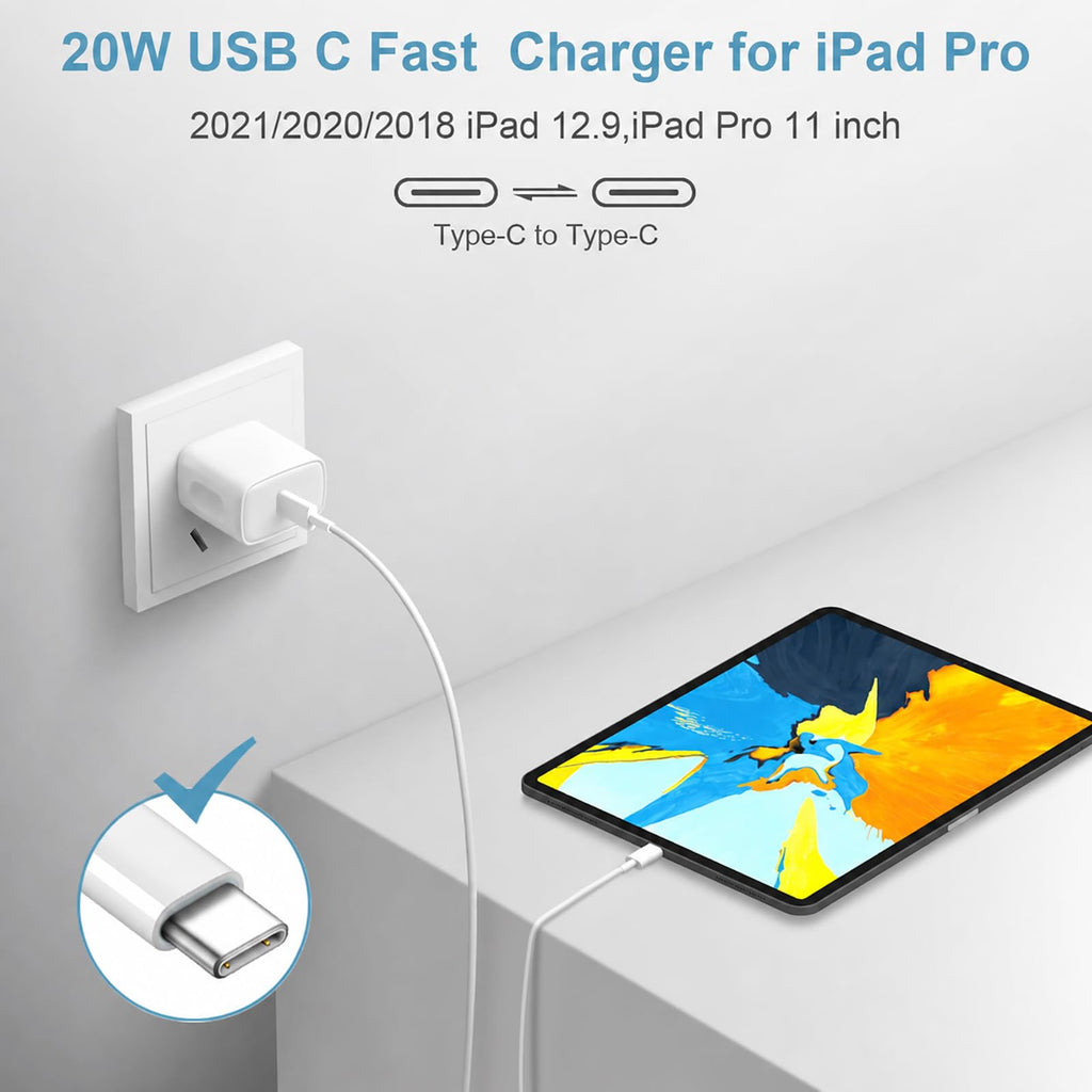 10FT iPhone 18 17 16 15 Charger Fast Charging USB C Charger Block