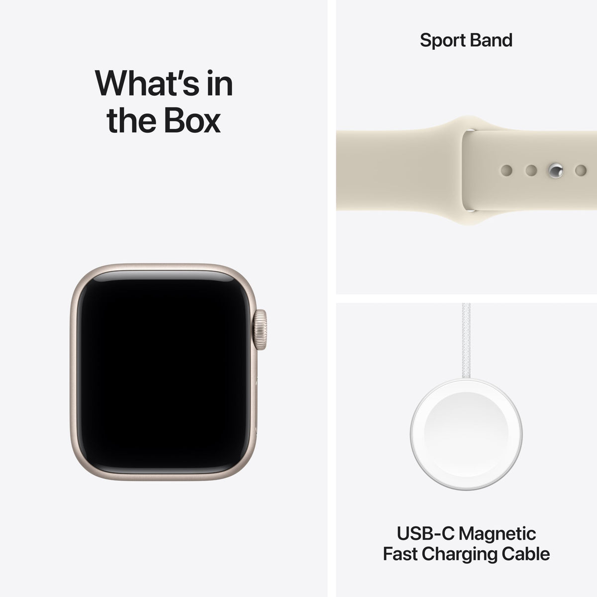 Apple Watch SE 3 [GPS 40mm] Smartwatch with Starlight Aluminum Case with Starlight Sport Band - S/M. Fitness and Sleep Trackers, Heart Rate Monitor, Always-On Display, Water Resistant