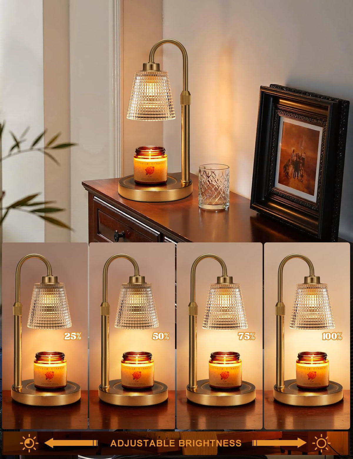 Innqoo Candle Warmer Lamp with Timer Home Decor Birthday Gifts for Women