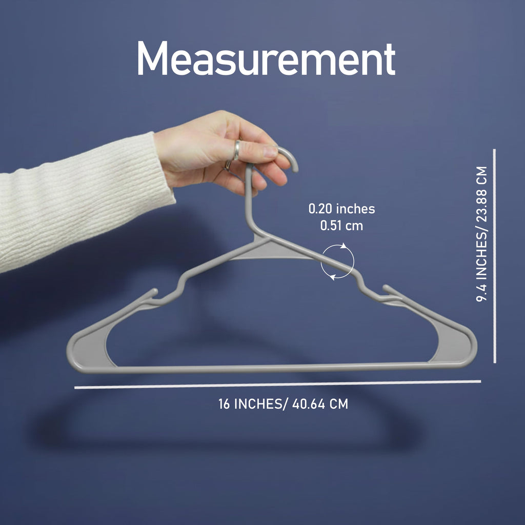 Utopia Home Plastic Hangers 50 Pack – Space Saving Clothes Hanger White
