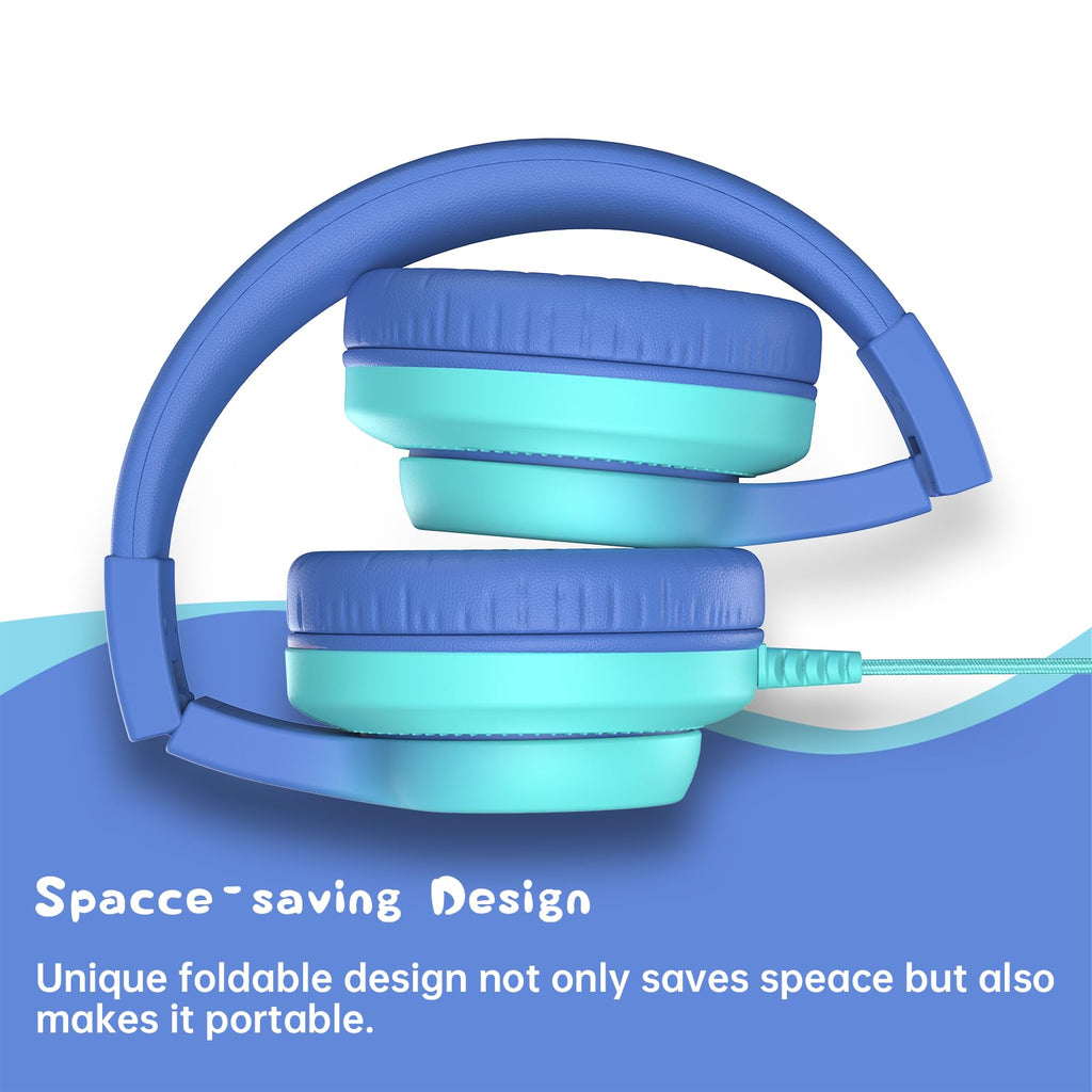 Candy Bila 2 Pack Wired Kids Headphones with Microphone, 85dB Safe Volume