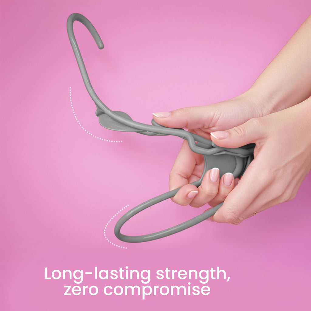 Utopia Home Plastic Hangers 50 Pack – Space Saving Clothes Hanger White