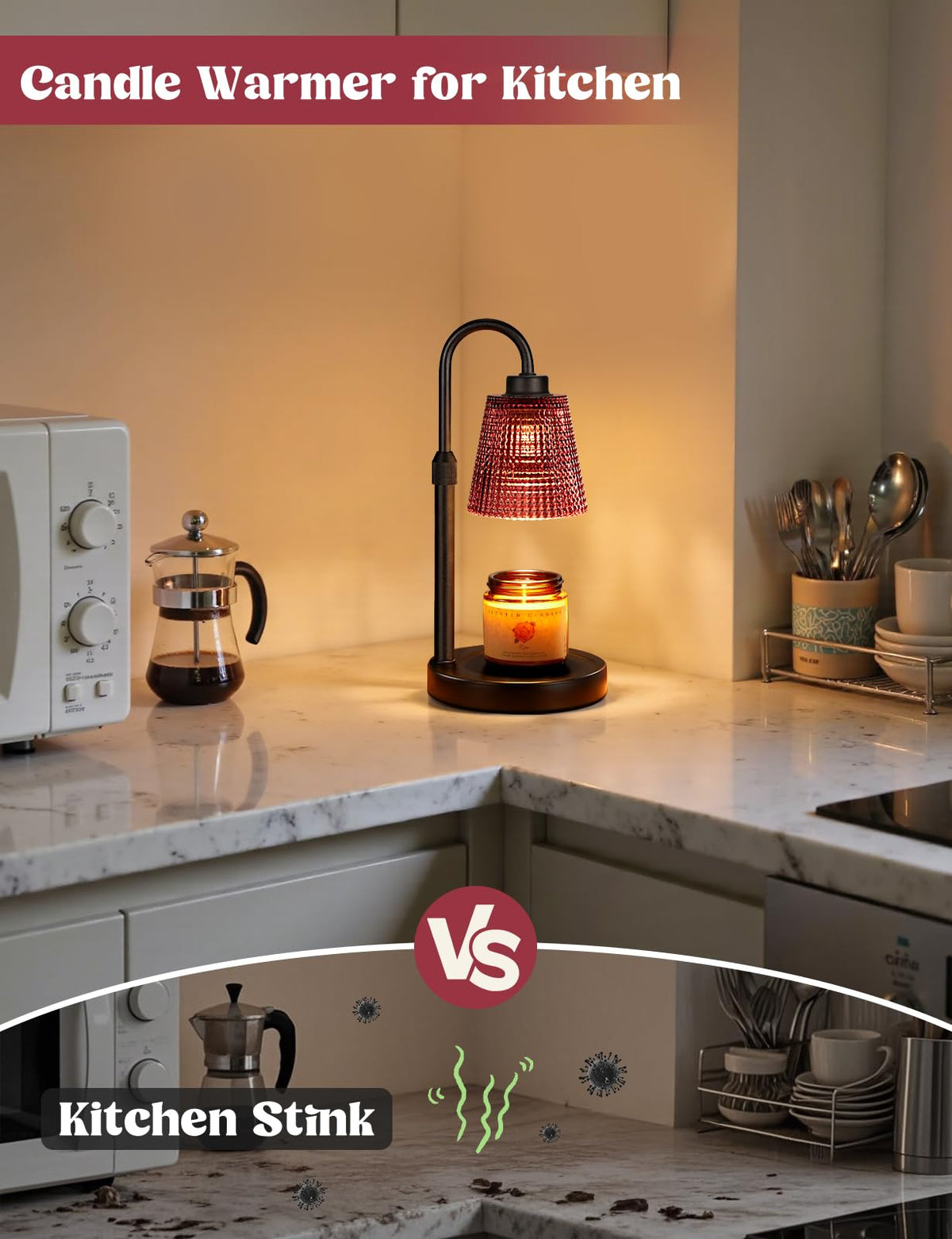 Innqoo Candle Warmer Lamp with Timer Home Decor Birthday Gifts for Women