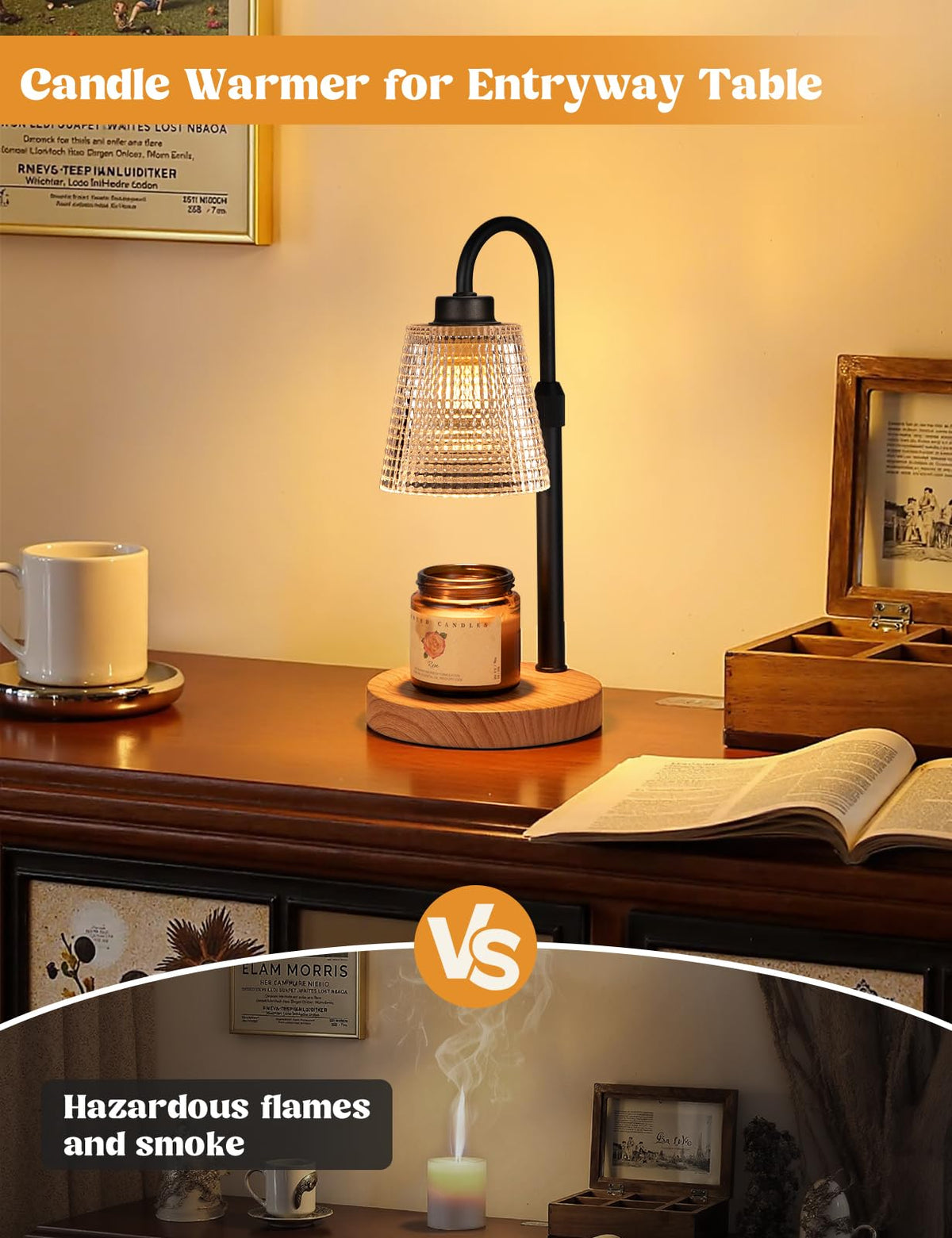 Innqoo Candle Warmer Lamp with Timer Home Decor Birthday Gifts for Women