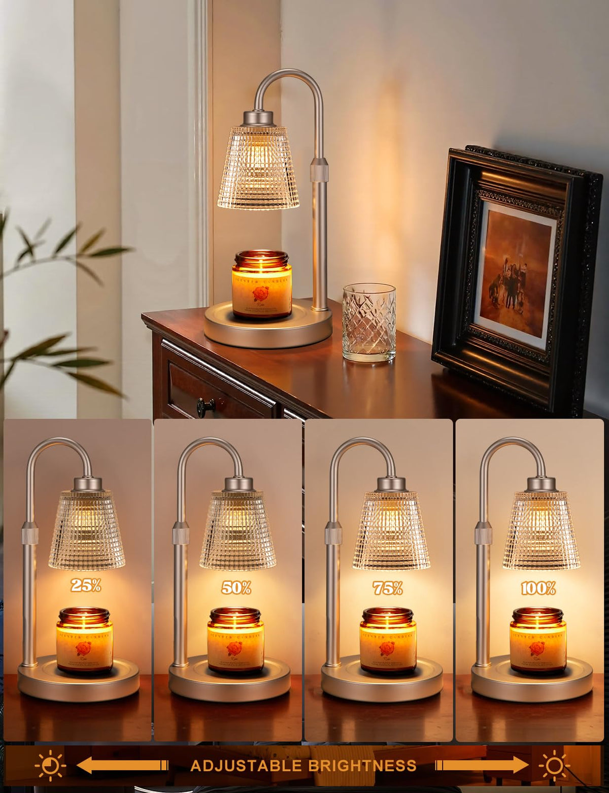Innqoo Candle Warmer Lamp with Timer Home Decor Birthday Gifts for Women