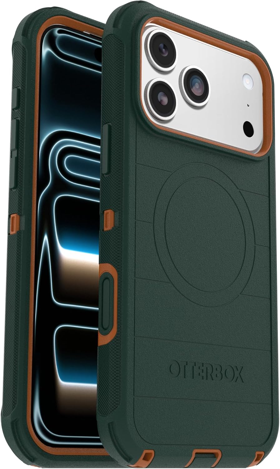 OtterBox iPhone Air (Only) - Defender Series Case - Black Shadow (Black & Blue) - Snaps on MagSafe - Tough - Rugged & Durable - Multi-Layer - Impact Absorbing iPhone Case
