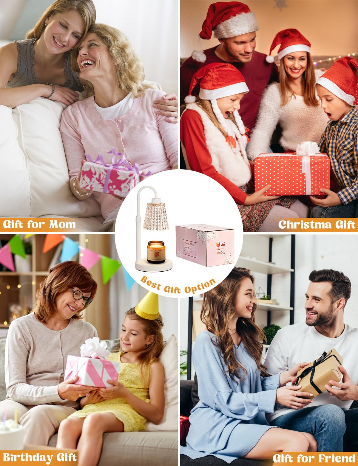 Innqoo Candle Warmer Lamp with Timer Home Decor Birthday Gifts for Women