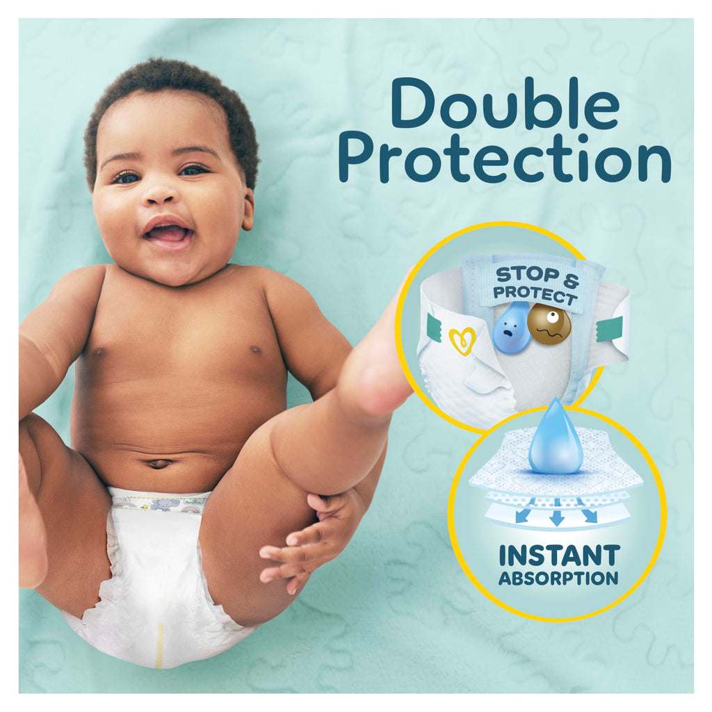 Pampers New Baby Nappies Size 1 + Wipes
