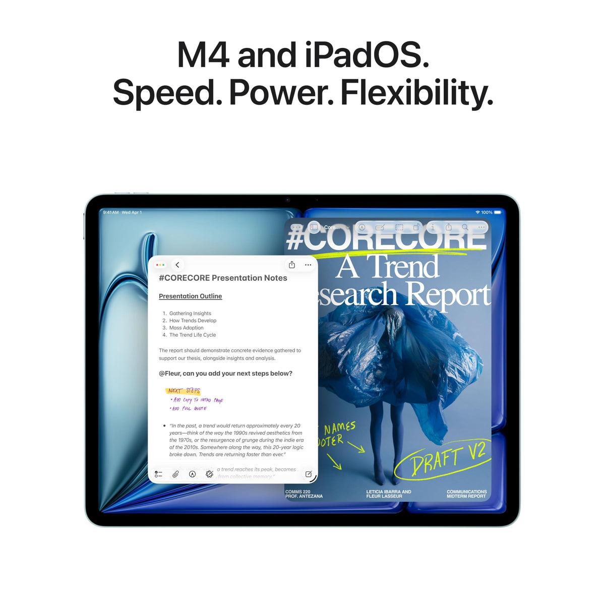 Apple iPad Air 11-inch (M4): Liquid Retina Display, 128GB, 12MP Front/Back Camera, Wi-Fi 7 with Apple N1, Touch ID, All-Day Battery Life — Space Gray