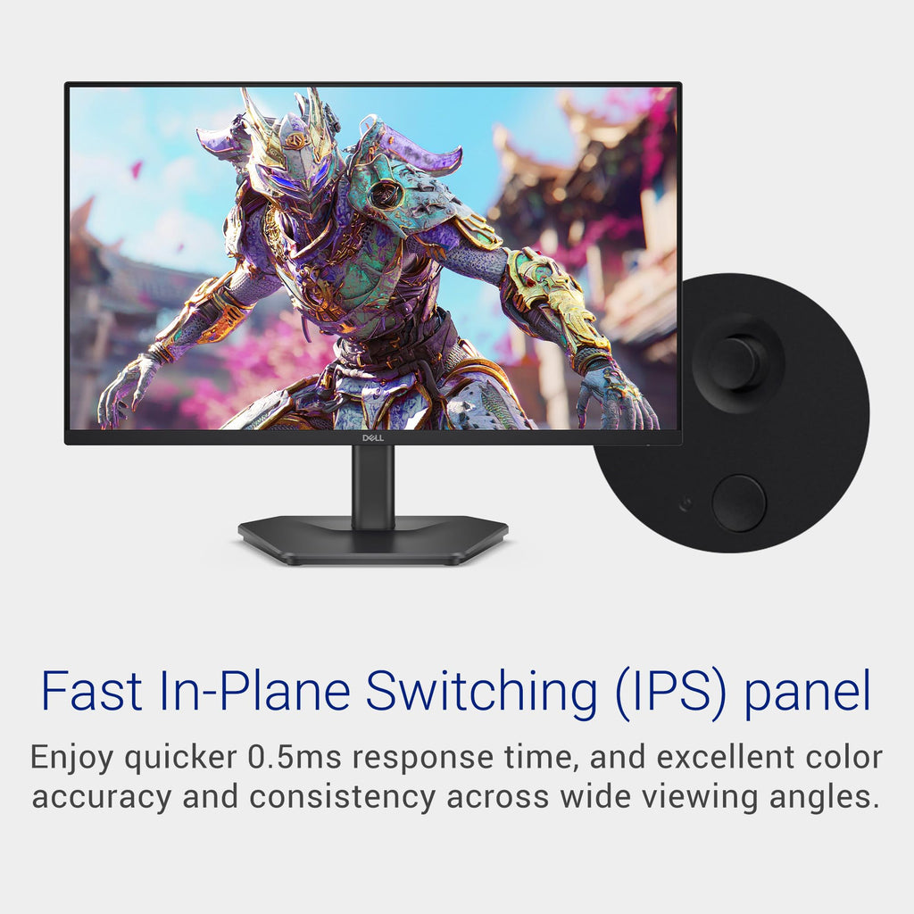 Dell 24 Monitor - SE2426H - 23.8-inch FHD (1920x1080) 144Hz 1ms Display, in-Plane Switching (IPS) Technology, AMD FreeSync™, TÜV 3-Star 2X HDMI, Tilt