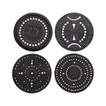 Circle Handcrafted Recycled Rubber Coaster - A set of 2 or 4