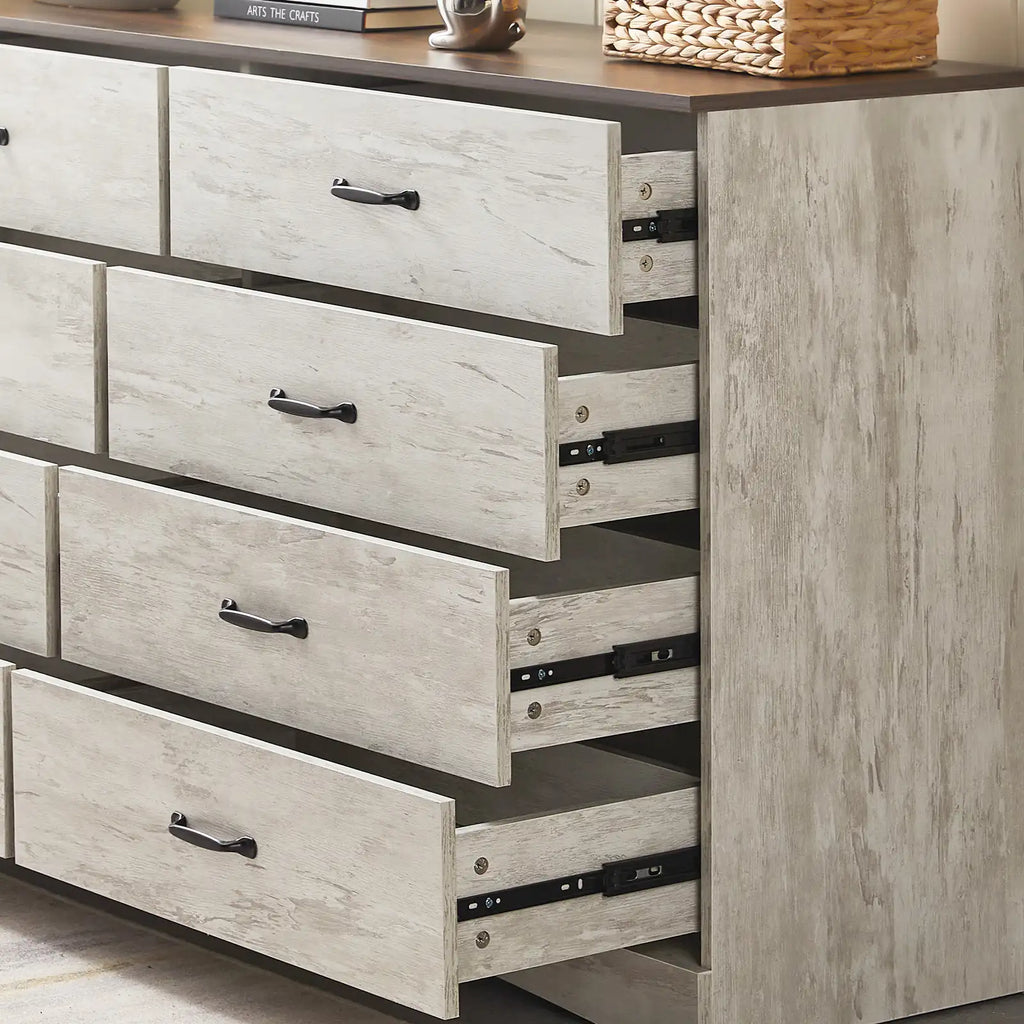 Kamai Whitewashed Chest of Drawers