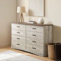 Kamai Whitewashed Chest of Drawers