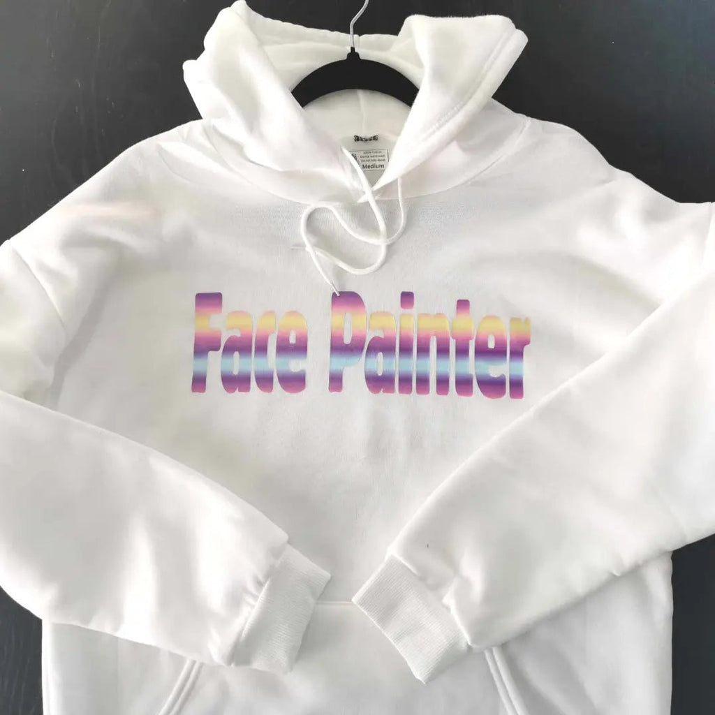Winter Face Painter Hoodie - White